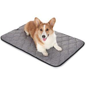 Kennel Pad Washable Grey Orthopedic Pillow Pet Beds Dense Cushion Padding 24"